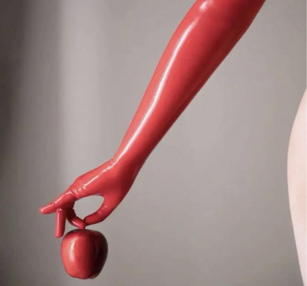 ラテックス レッド 肌色グローブ xs ロング手袋 ラバーゴムコスプレ フェチ拍卖