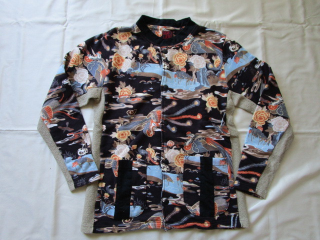 泥棒日記 和柄 鳳凰 プリント スウェット トレーナー カーディガン SCRIPT 百花繚乱 クロップドヘッズ拍卖