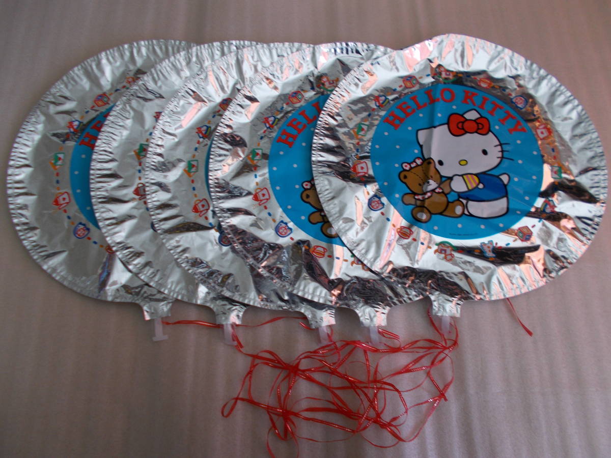 サンリオ ハローキティ ヘリウムガス 風船 長期展示品 未使用 5個拍卖