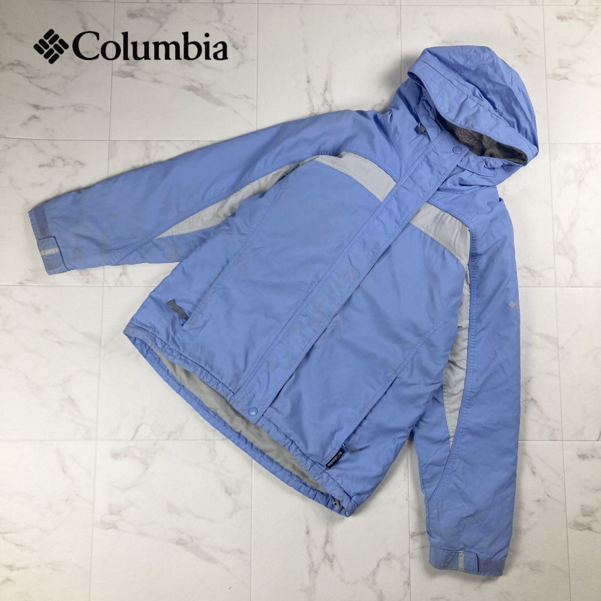 Columbia コロンビア 中綿ナイロンジャケット アウター アウトドア レディース ライトブルー サイズL*LC1272拍卖