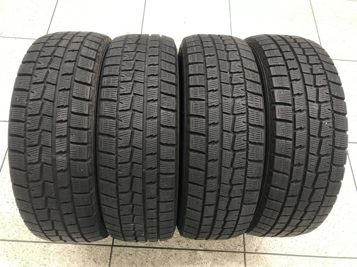 □□2312-NK24 ダンロップ WINTER MAXX WM01 185/60R15 4本/2019年製 7~8分山 スタッドレスタイヤ アクア フィット ヴィッツ スイフト拍卖