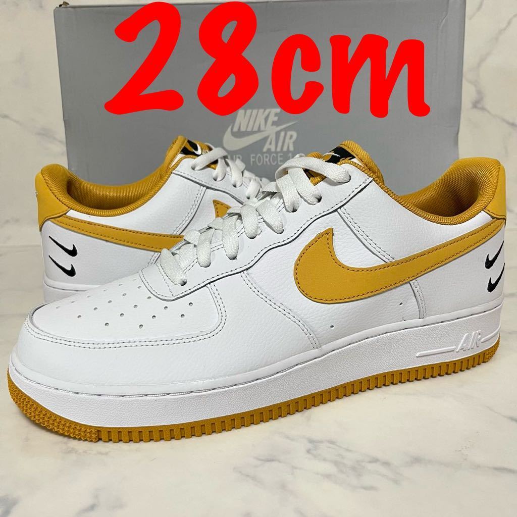 ★送料無料★【新品 激レア】28cm Nike Air Force 1 Low ナイキ エアフォース ロー '07 LV8 ホワイト ライト ジンジャー ダブル スウッシュ拍卖