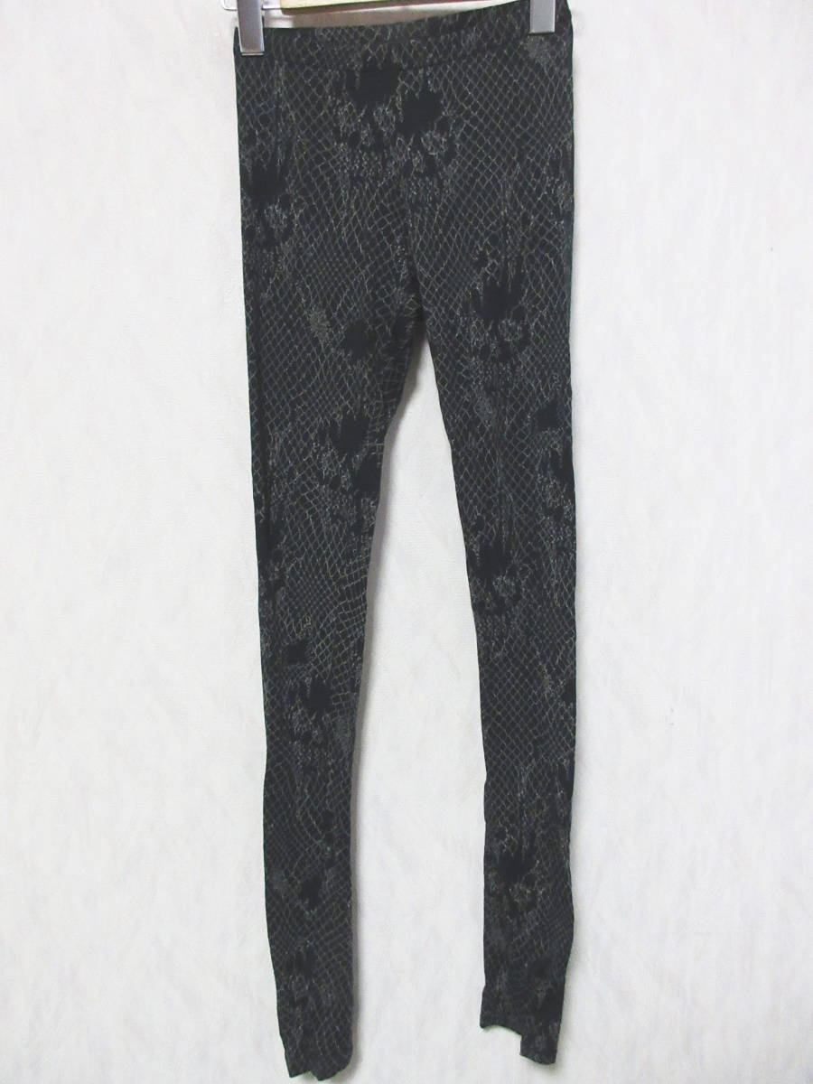 ヒステリックグラマー HYSTERIC GLAMOUR レギンス 黒 ブラック FREE 亥4211拍卖