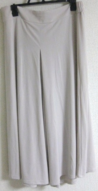 Lサイズ ガウチョパンツ スカーチョ ピンクグレー?(ベージュ?)拍卖