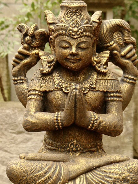 ヒンドゥー神ウィスヌー像h43cm ヒンドゥー仏像 ガルーダ 0116拍卖