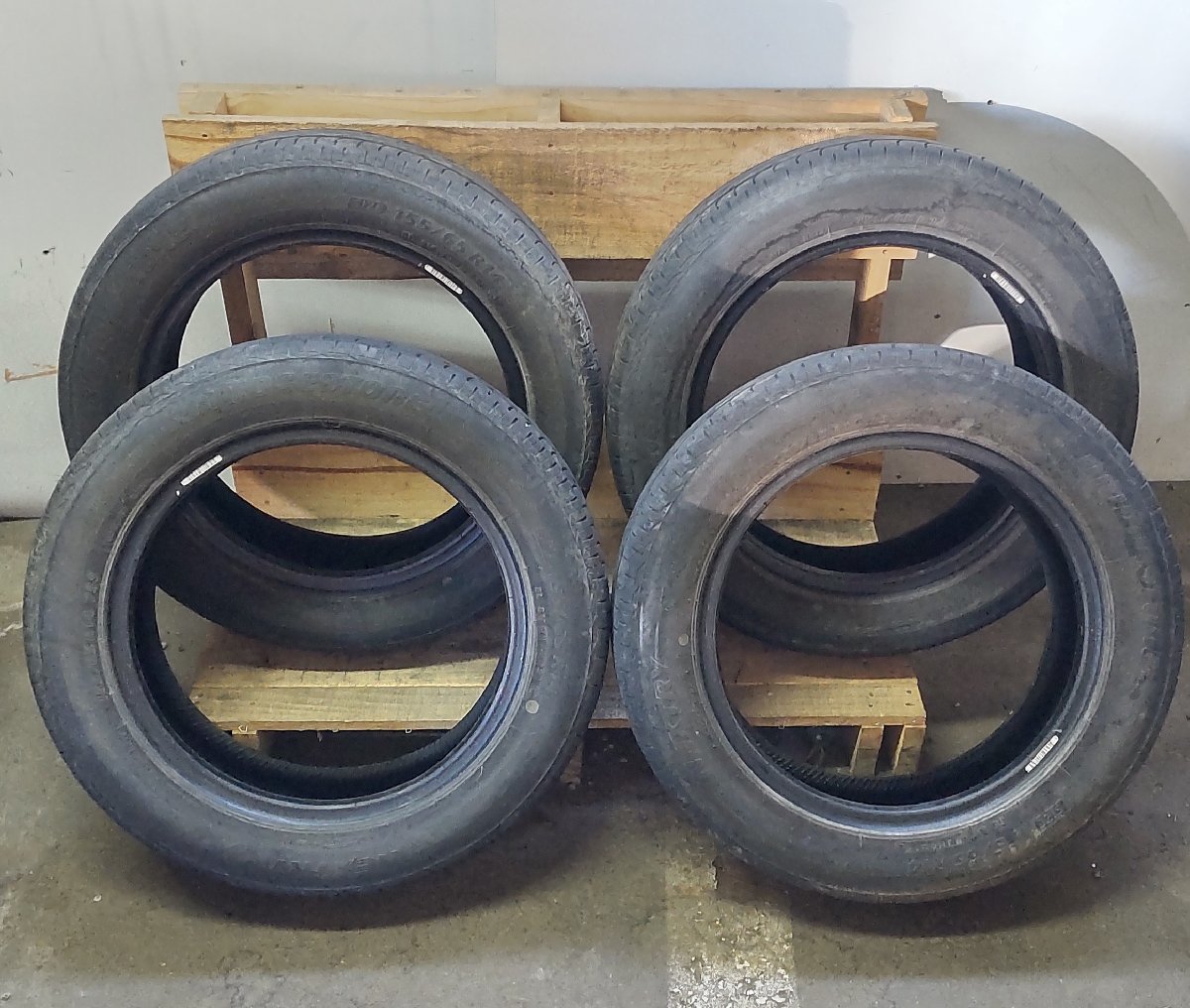 ノーマル タイヤ 4本 2018年製 155/65R14 75S BRIDGESTONE NEXTRY ECOPIA 4.7-5.3 中古拍卖