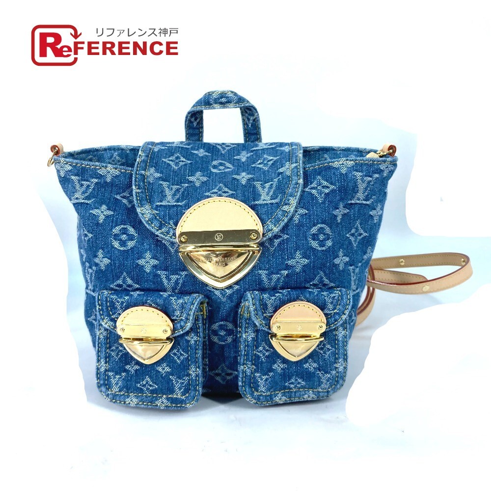 新品 LOUIS VUITTON ルイヴィトン M46836 ヴェニス カバン バックパック 新作 LV リミックス リュックサック ブルーデニム ブルー【新品】拍卖