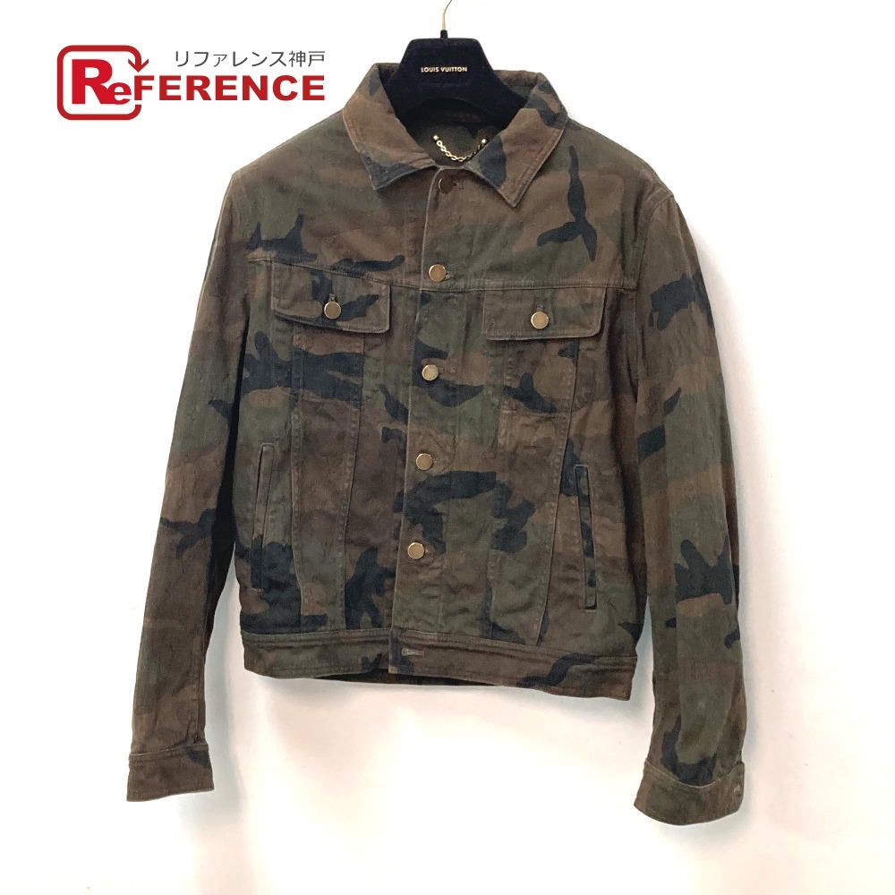LOUIS VUITTON ルイヴィトン 1A3FE5 カモフラージュ 迷彩 デニムトラッカー ショート SUPREME シュプリーム ジャケット メンズ【中古】拍卖