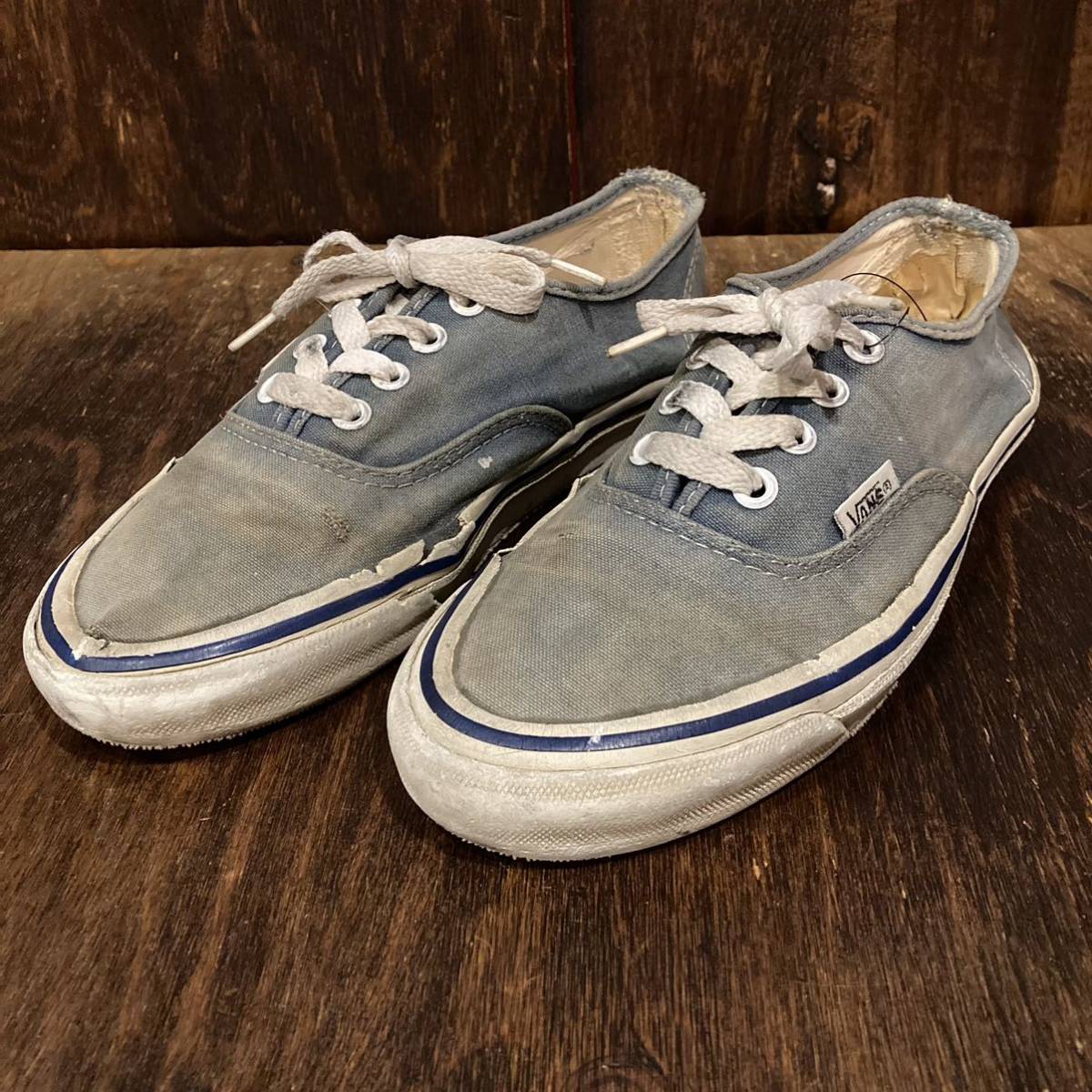 VANS ヴァンズ 80s ビンテージ オーセンティック レディース バンズ junk品 インソールレザー張り拍卖