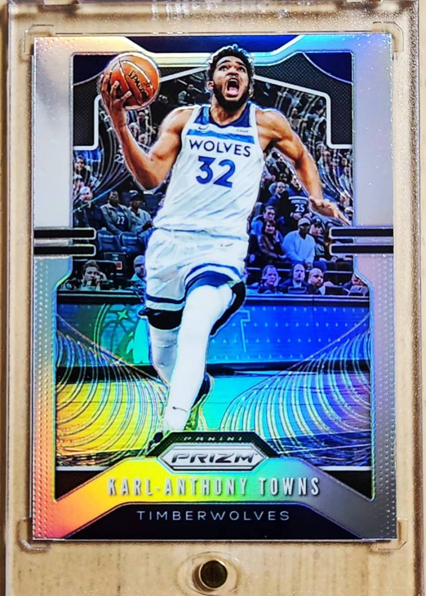 レア 2019 -20 Panini Prizm Silver KARL-ANTHONY TOWNS #161 / カール アンソニー タウンズ Refractor Holo (NBA ROY)拍卖
