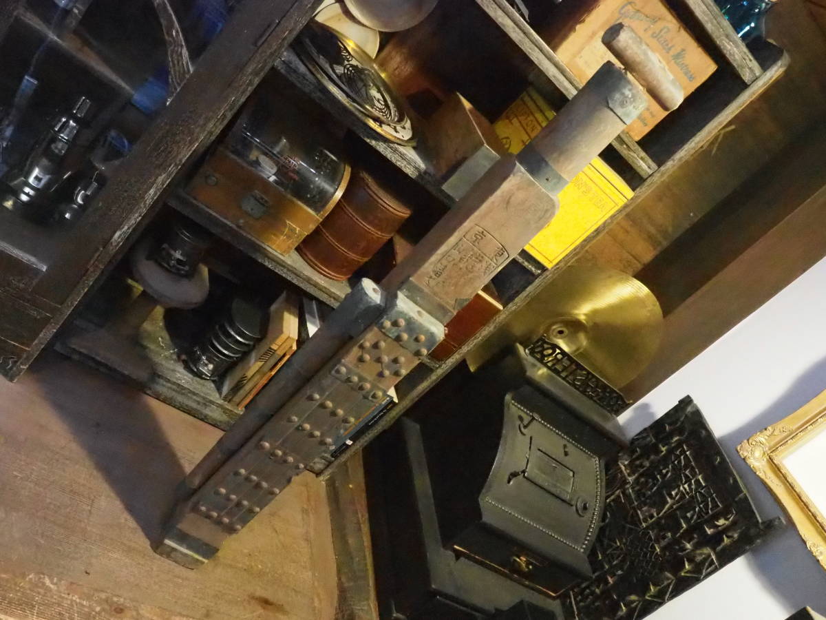 【江戸時代の消火ポンプ龍吐水】古道具アンティーク骨董インテリア箪笥インダストリアル古民具消防水鉄砲木製拍卖