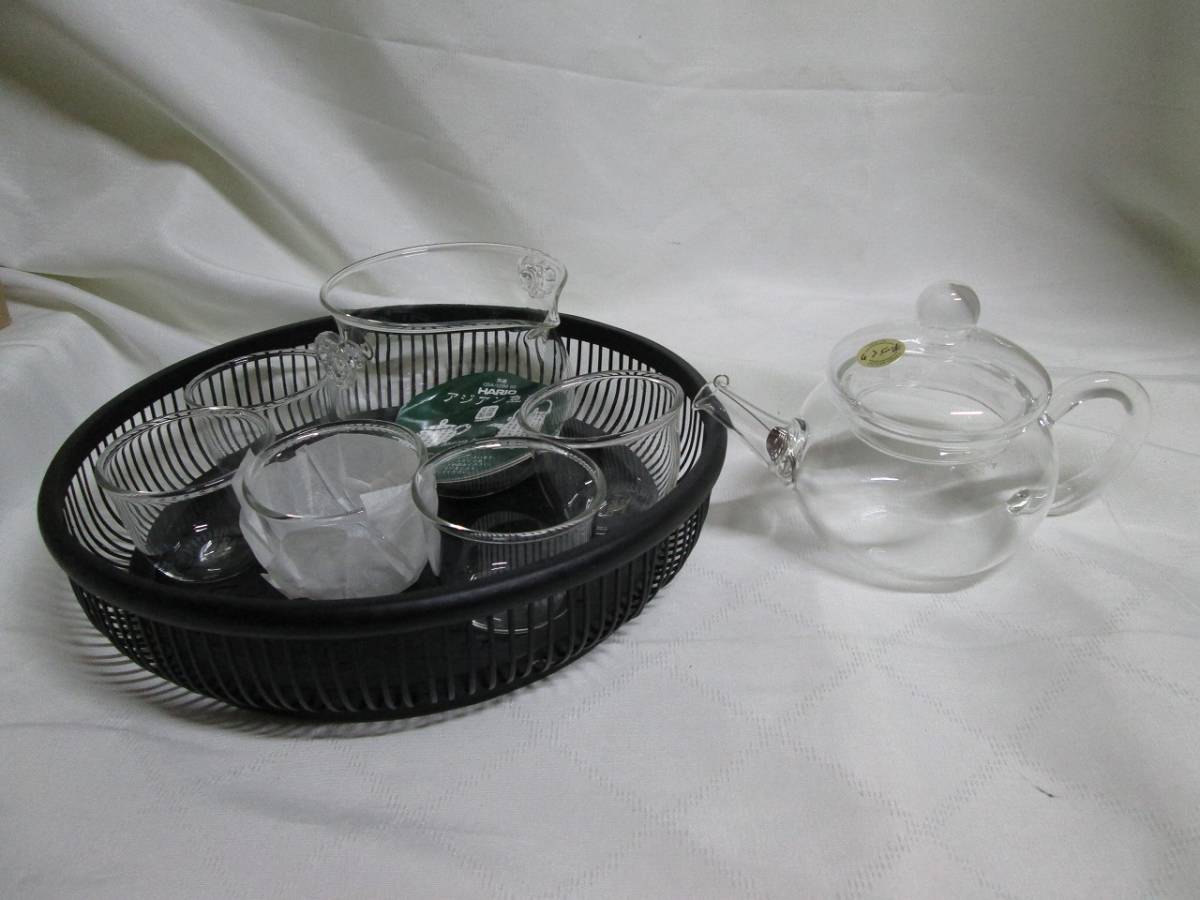 HARIO アジアン急須籠セット かご蓋無し 中国茶拍卖