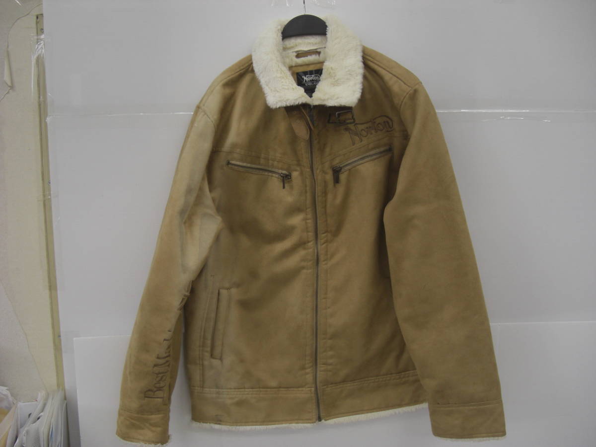 ◆◇Norton/ノートン/B-3ジャケット./173N1704/フェイクムートンジャケット/キャメル/アメカジ :古k1438-169ネ◇◆拍卖