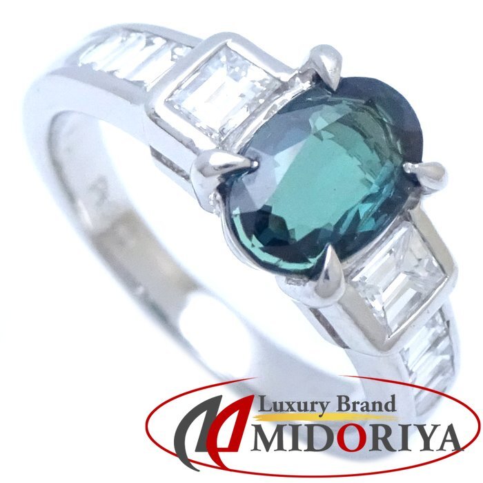 リング 指輪 アレキサンドライト1.10ct ダイヤモンド0.50ct 11号 Pt900プラチナ/64964【中古】拍卖