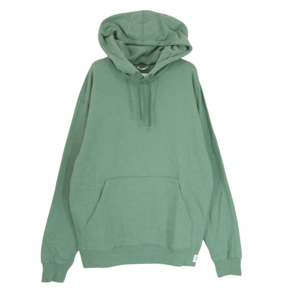 REIGNING CHAMP レイニングチャンプ ライトウェイト プルオーバー パーカー グリーン系 M【中古】拍卖