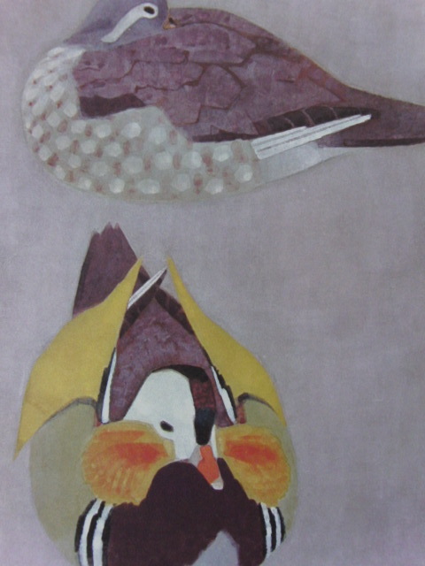 山口華楊、【鴛鴦】、希少な大判額装用画集より、新品高級額装付、豪華限定版、巨匠、コロタイプ、日本人画家拍卖