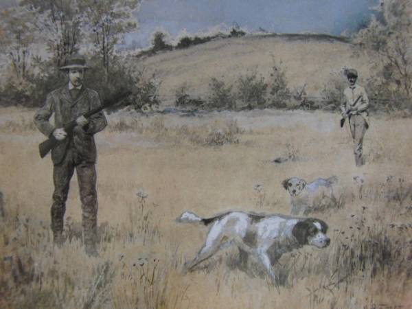 A・B・フロスト、「QUAIL SHOOTING」、海外版超希少レゾネ、新品額付、ara拍卖
