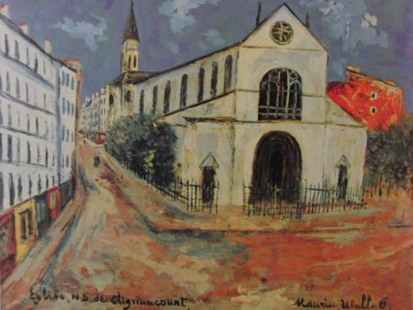 モーリス・ユトリロ、パリ,クリニアンクールのノートル・ダム、希少な画集より、送料込み、fan拍卖