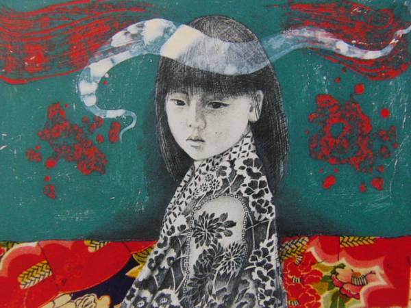 智内兄助、3、希少画集画、新品額装付、fan拍卖