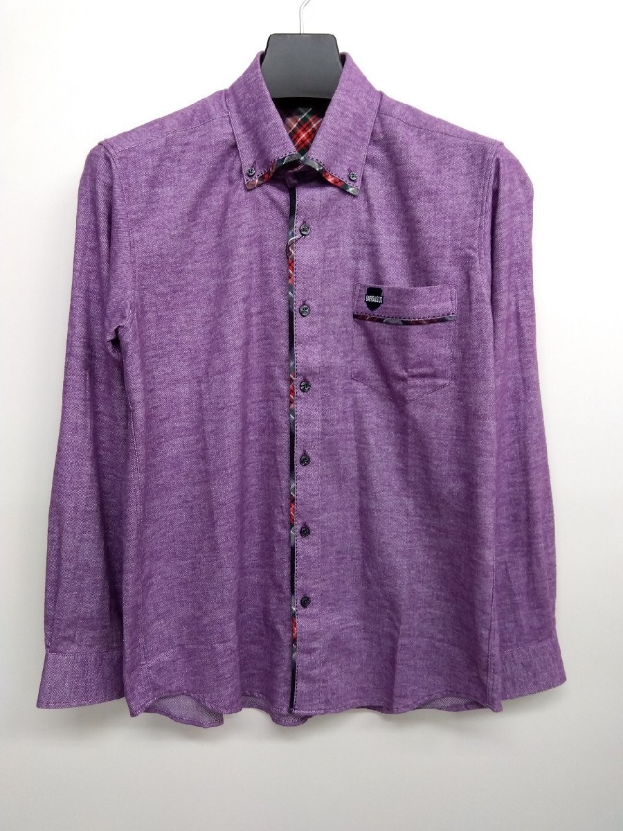 シャツ 40%OFF アンジェロ・ガルバス 秋冬物ボタンダウン(48)送料無料 新品拍卖