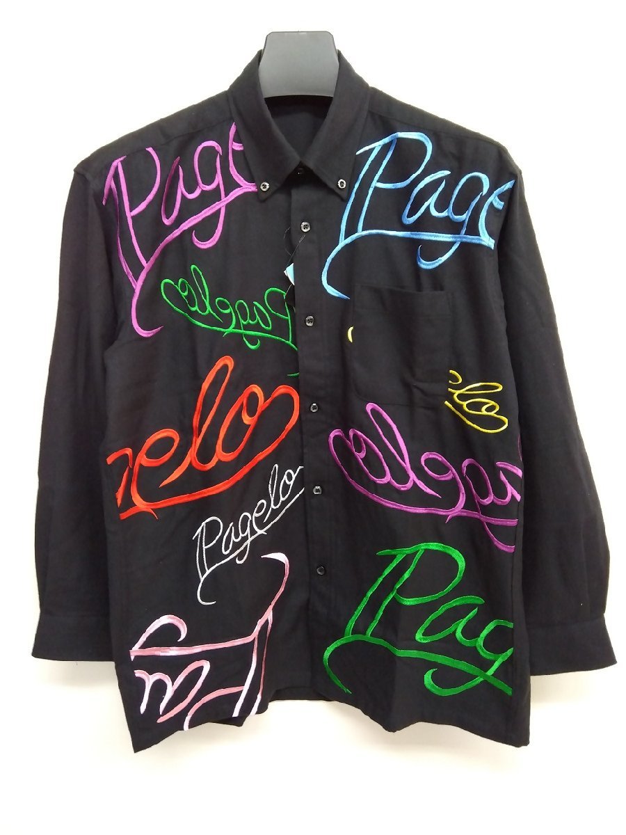 シャツ 55%OFF アンジェロ・パジェロ 秋冬物刺繍入り(2L)送料無料 新品拍卖