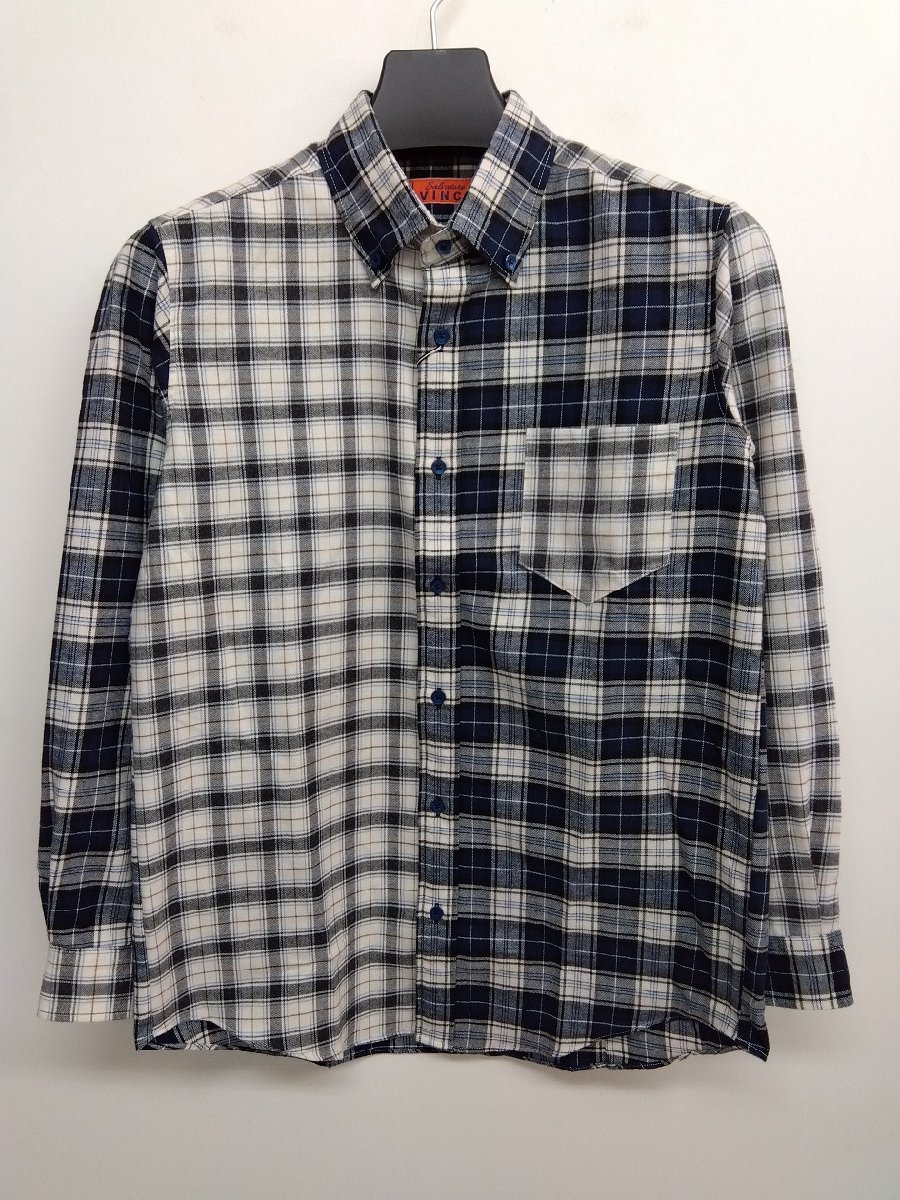 シャツ 55%OFF VINCI 秋冬物 切り替え(48)L 送料無料 新品拍卖