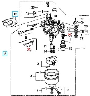 Honda ホンダ除雪機 キャブレター ガスケット セット HS1170HS1180Z HS1190 HS1180i HSM1180i HS90R拍卖