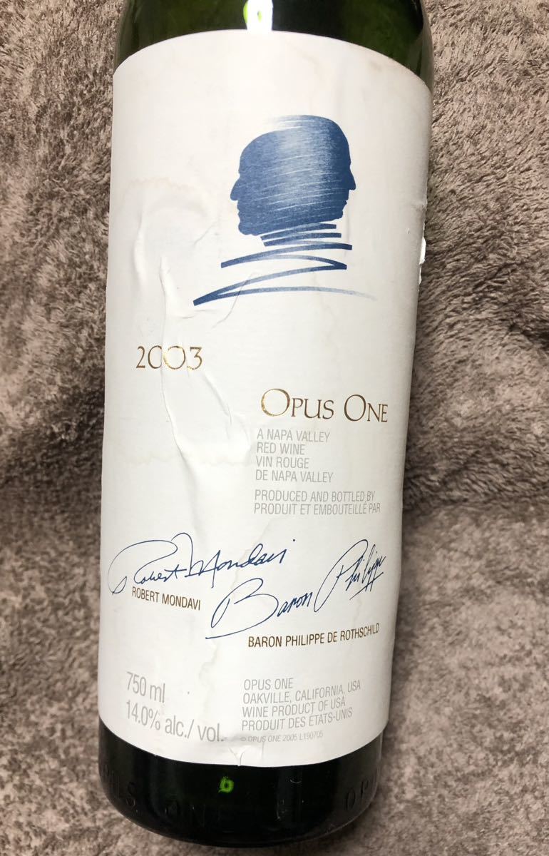 Opus One (2003年オーパス・ワン) 空瓶 1本拍卖