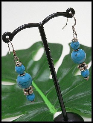 ★在庫処分★シルバー925ピアス2個セットtypeB天然石ターコイズ丸玉/店舗閉店のため銀アクセALL50%OFF拍卖