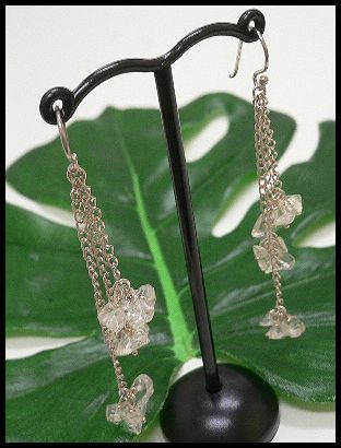 ★在庫処分★シルバー925ピアス2個セット 水晶さざれ/店舗閉店のため銀アクセALL50%OFF拍卖