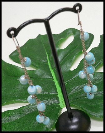 ★在庫処分★シルバー925ピアス2個セット ブルーシェル/店舗閉店のため銀アクセALL50%OFF拍卖