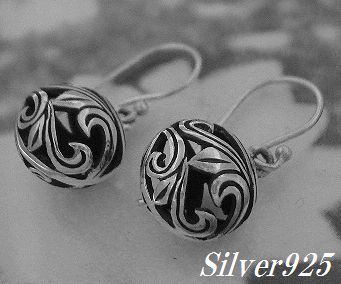 ★在庫処分★シルバー925ピアス2個セット 透かしアラベスク ボール型/店舗閉店のため銀アクセALL50%OFF拍卖
