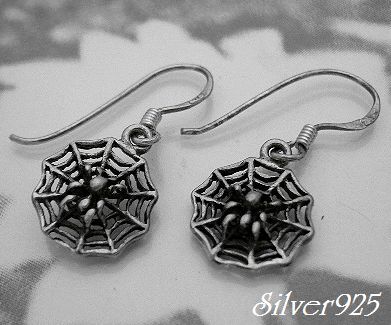 ★在庫処分★シルバー925ピアス2個セット 蜘蛛スパイダー/店舗閉店のため銀アクセALL50%OFF拍卖