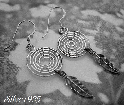 ★在庫処分★シルバー925ピアス2個セット サークル フェザー/店舗閉店のため銀アクセALL50%OFF拍卖