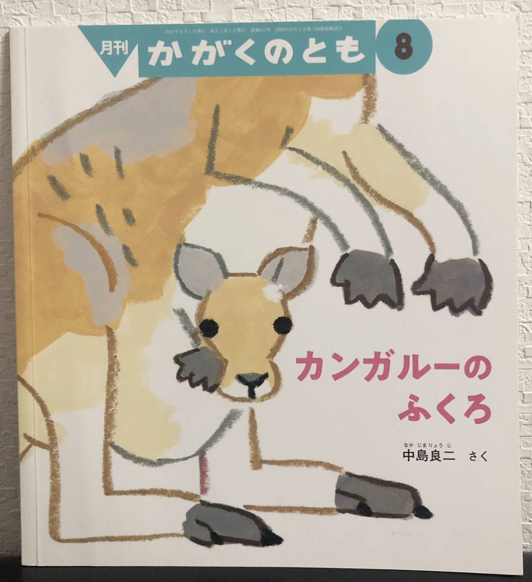 「カンガルーのふくろ」かがくのとも 中島良二 福音館 2020年拍卖