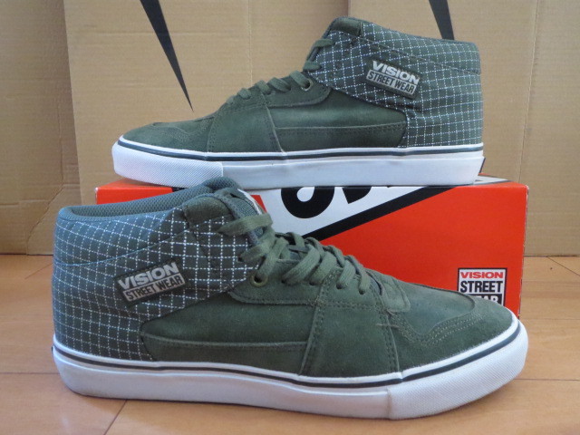 送料無料発送 VISION STREET WEAR M/G MID US11 29.0 GRN RIPSTOP 正規品 とても美品 グリーン拍卖