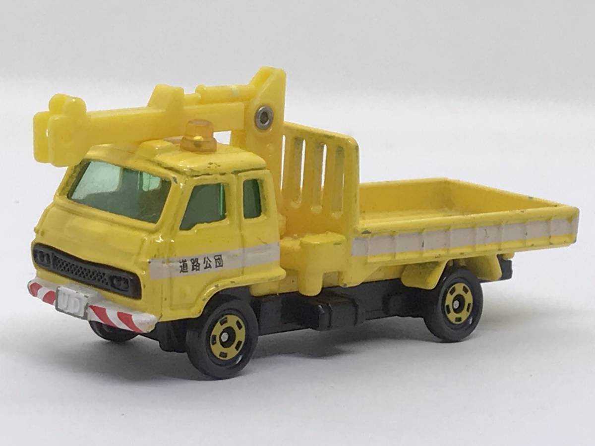 つ10★トミカ ミニカー 日産ディーゼル コンドル クレーン付きトラック 道路公団 フックパーツ欠品拍卖