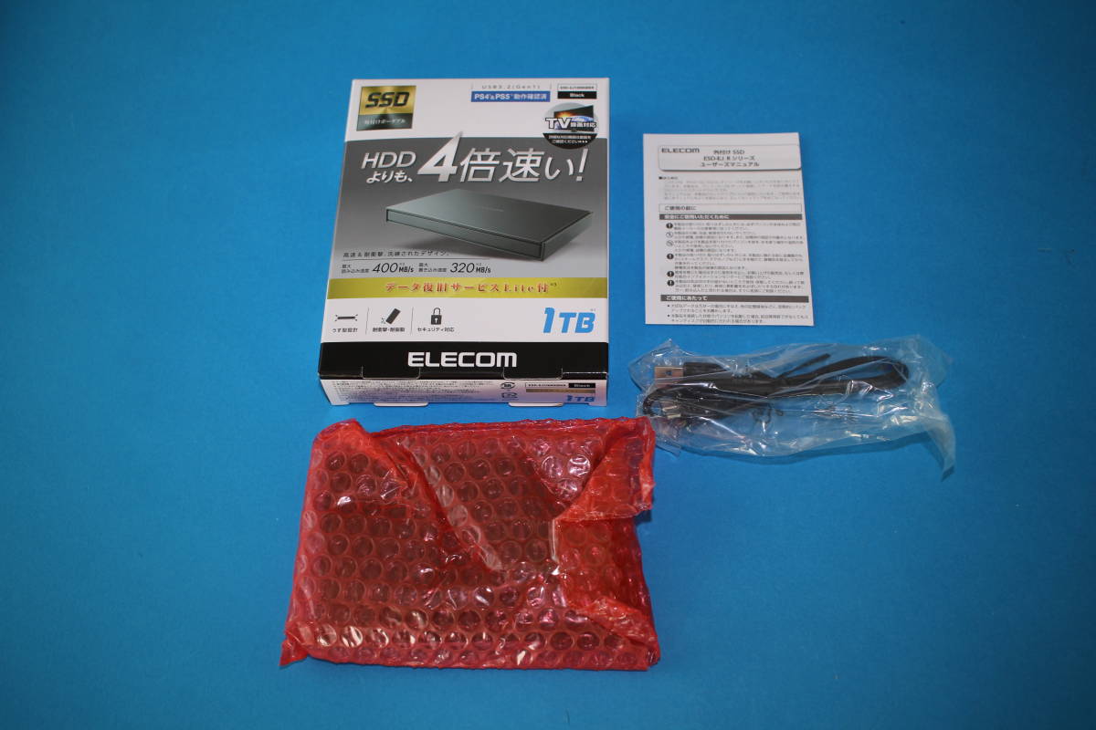 ■送料無料■新品未使用品■外付けSSD 1TB■ESD-EJ1000GBKR ■ELECOM エレコム■拍卖