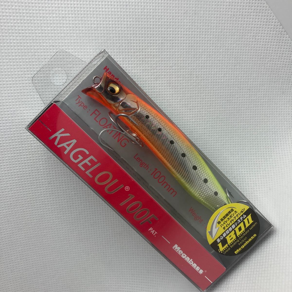 100F カゲロウ 新品 メガバス ナイトライトイワシ ミノー シーバス ヒラスズキ LBOⅡ 100拍卖