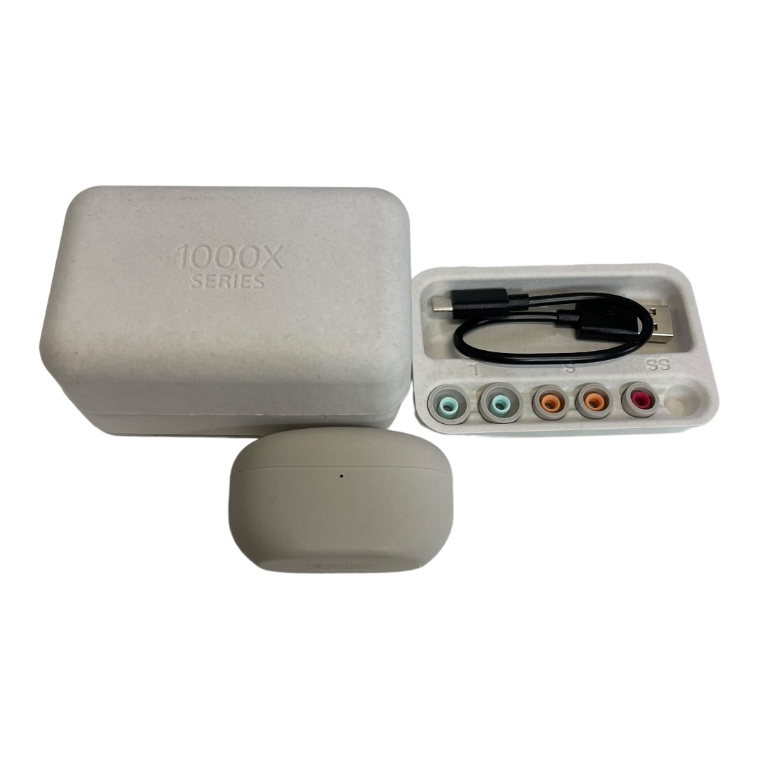 【中古品】SONY WF-1000XM5 グレージュカラー ワイヤレスイヤホン イヤフォン ノイズキャンセリング 通電のみ確認済 L57453RL拍卖