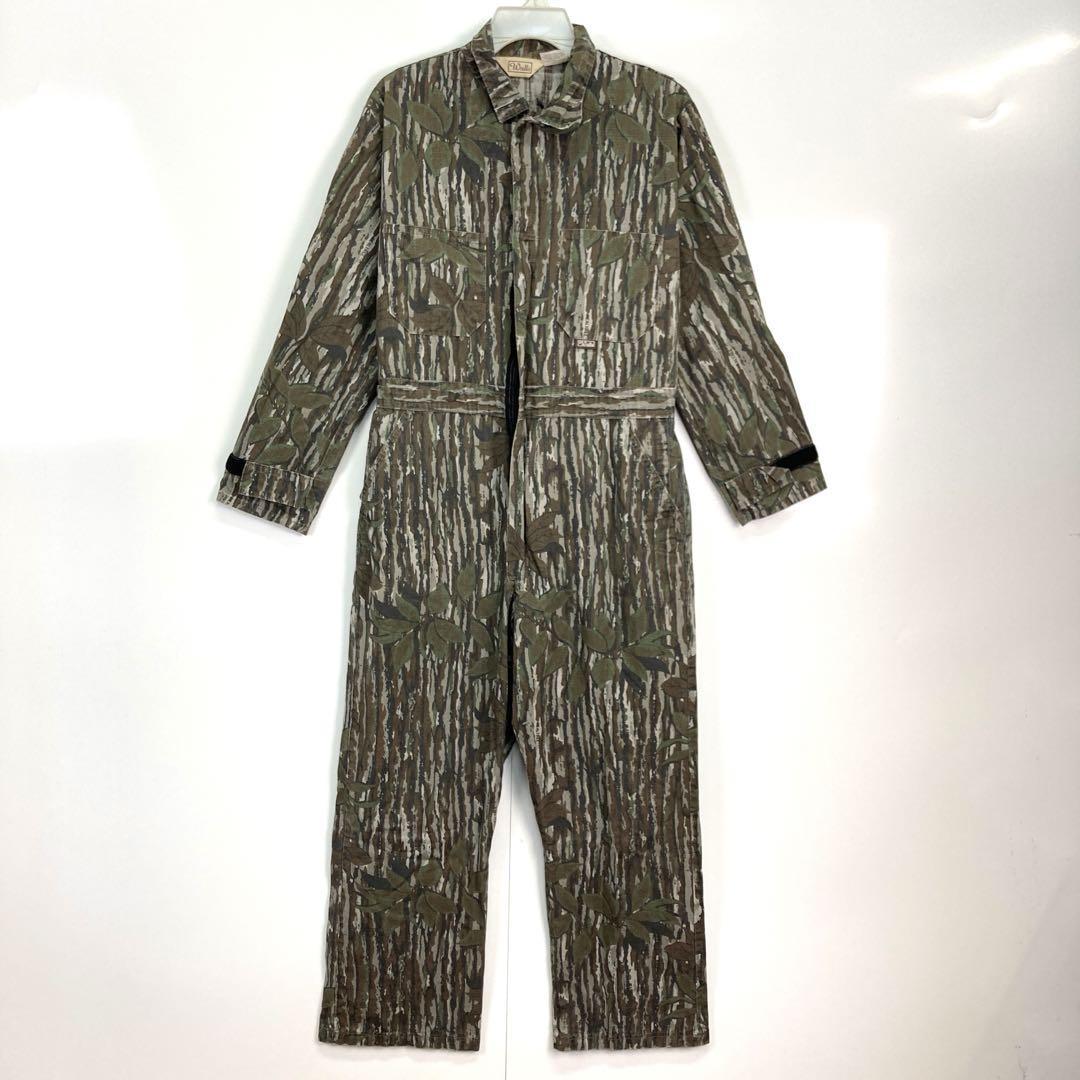 USA製ウォールズwallsハンティングつなぎリアルツリーカモオーバーオール迷彩拍卖