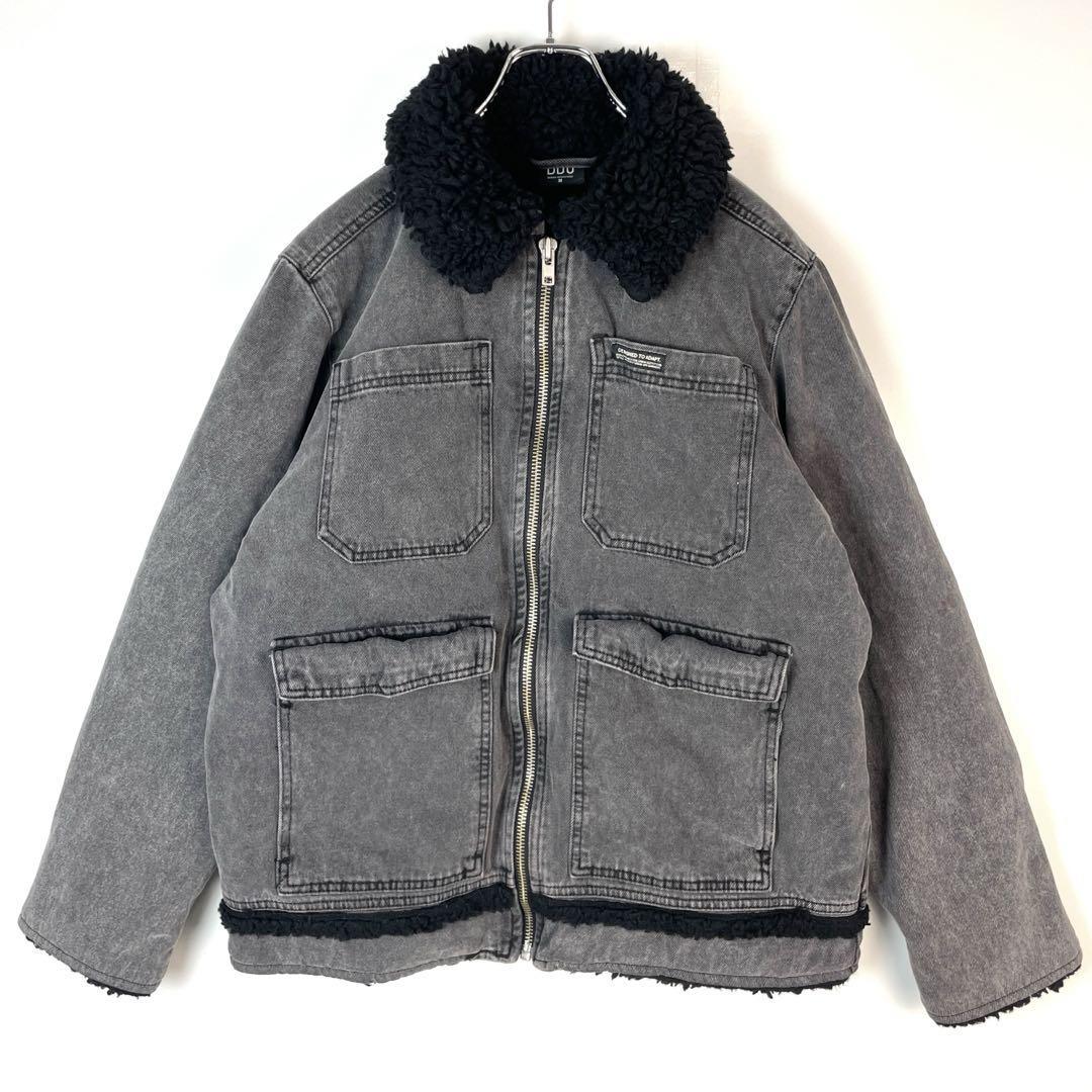 ブラックデニムジャケットアーバンアウトフィッターズBDGウォッシュボア拍卖