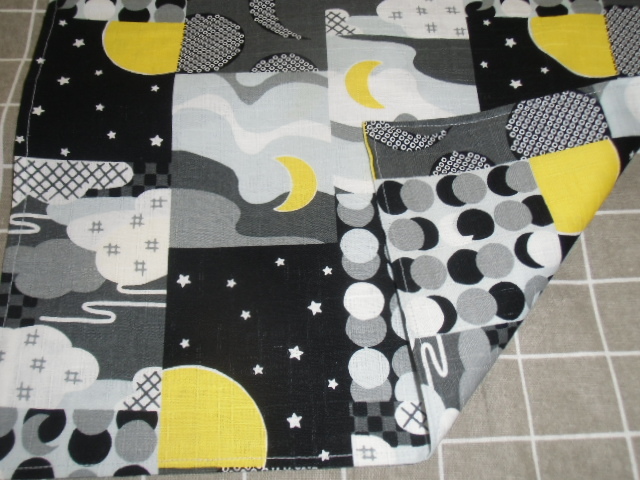 No.152 裏付ランチョンマット ハンドメイド 25x35 月柄拍卖