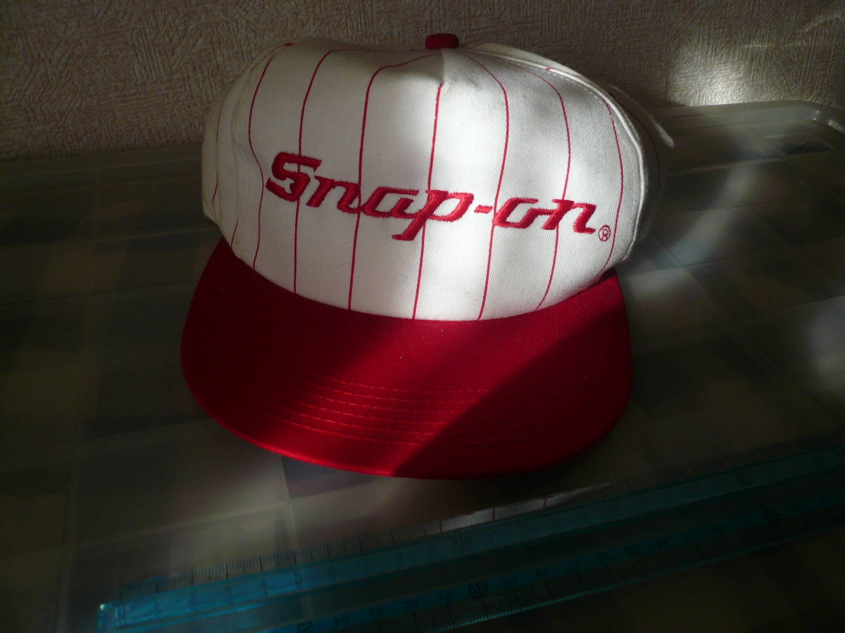 Snαp-on スナップオン アカ シロ キャップ 当時物希少素人長期保管品拍卖