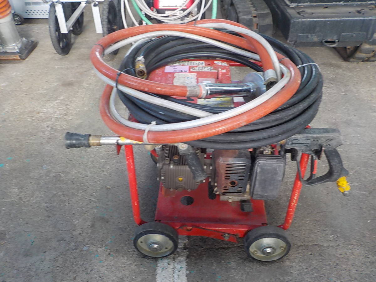 岡山発1640273000023※動作確認済●スーパー工業●高圧洗浄機-2●SER-3005-3-1166●ウォッシャー●ガン・ホース付●ガソリン●中古拍卖