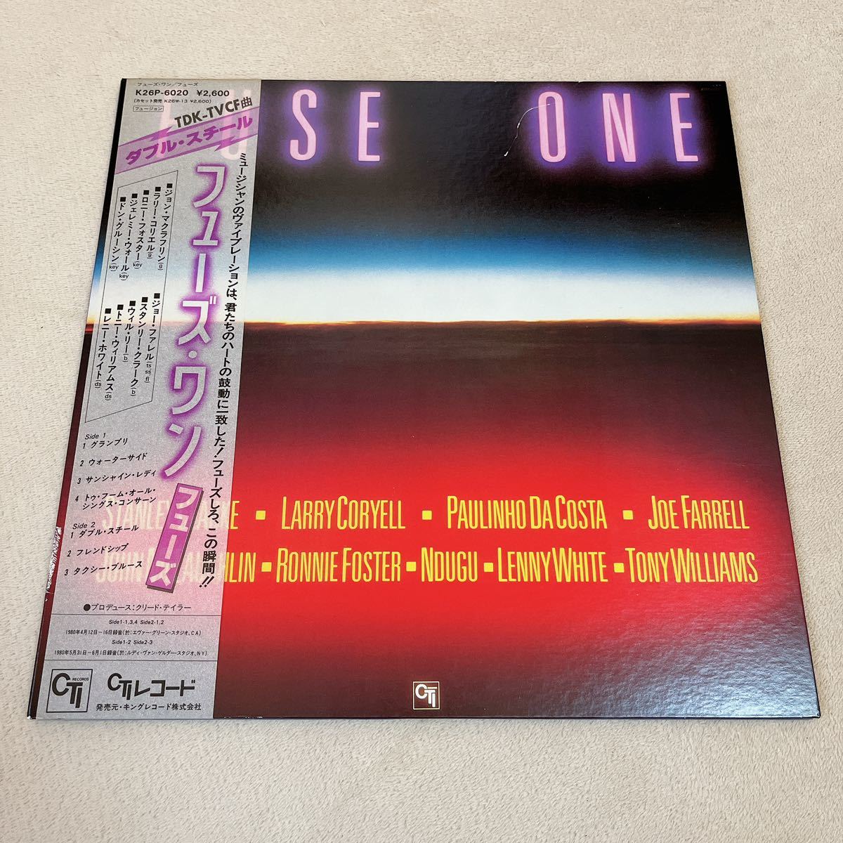 【国内盤帯付】FUSE ONE フューズワン / LP レコード / K26P6020 / ライナー有 / 洋楽フュージョン /拍卖