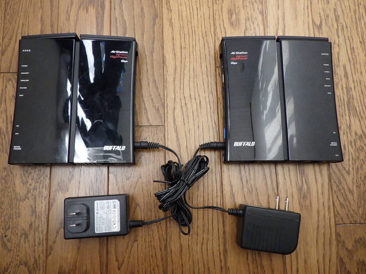 中古品 buffalo wi-fi 2台セット WZR-HP-G302H & WZR-HP-AG300H拍卖