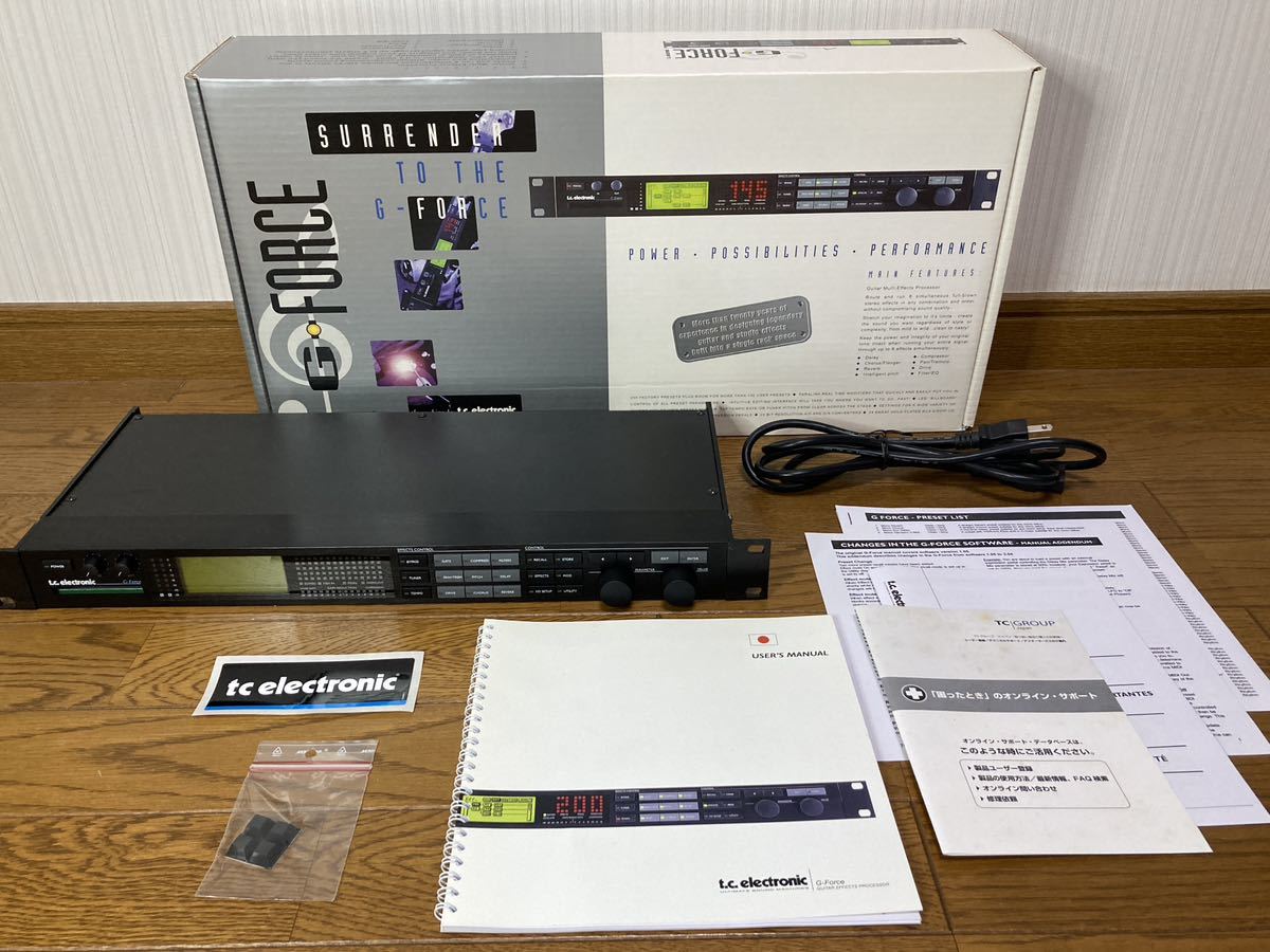 t.c.electronic tcエレクトロニック◆G-Force / GForce / Gフォース◆マルチエフェクター ラック 1U ギター 空間系◆元箱、日本語取説付き拍卖