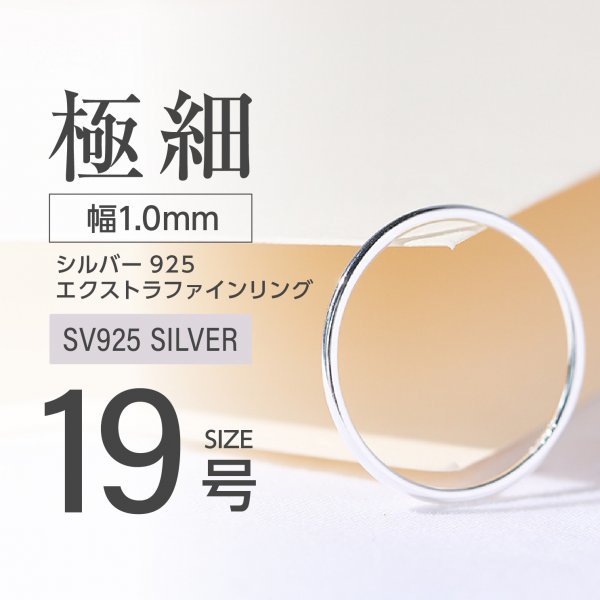 J011-2 シルバー リング エクストラファイン S925 シルバー 19号拍卖