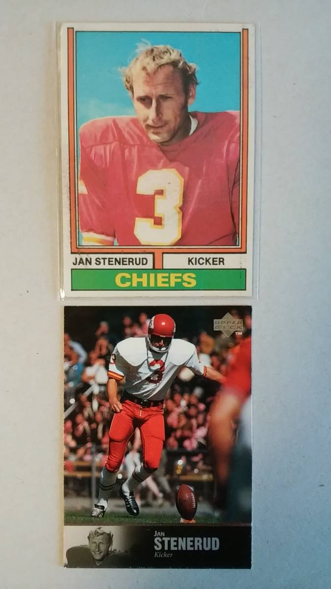 NFLカード JAN STENERUD / TOPPS 74 &他3種 計4種 チーフス パッカーズ K拍卖